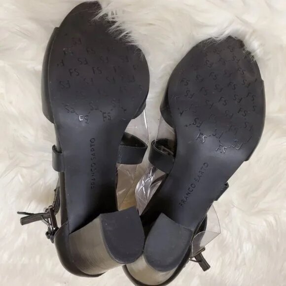 Franco Sarto Jayda Strappy Buckle Heeled Sandals SZ 8 - Picture 11 of 12
